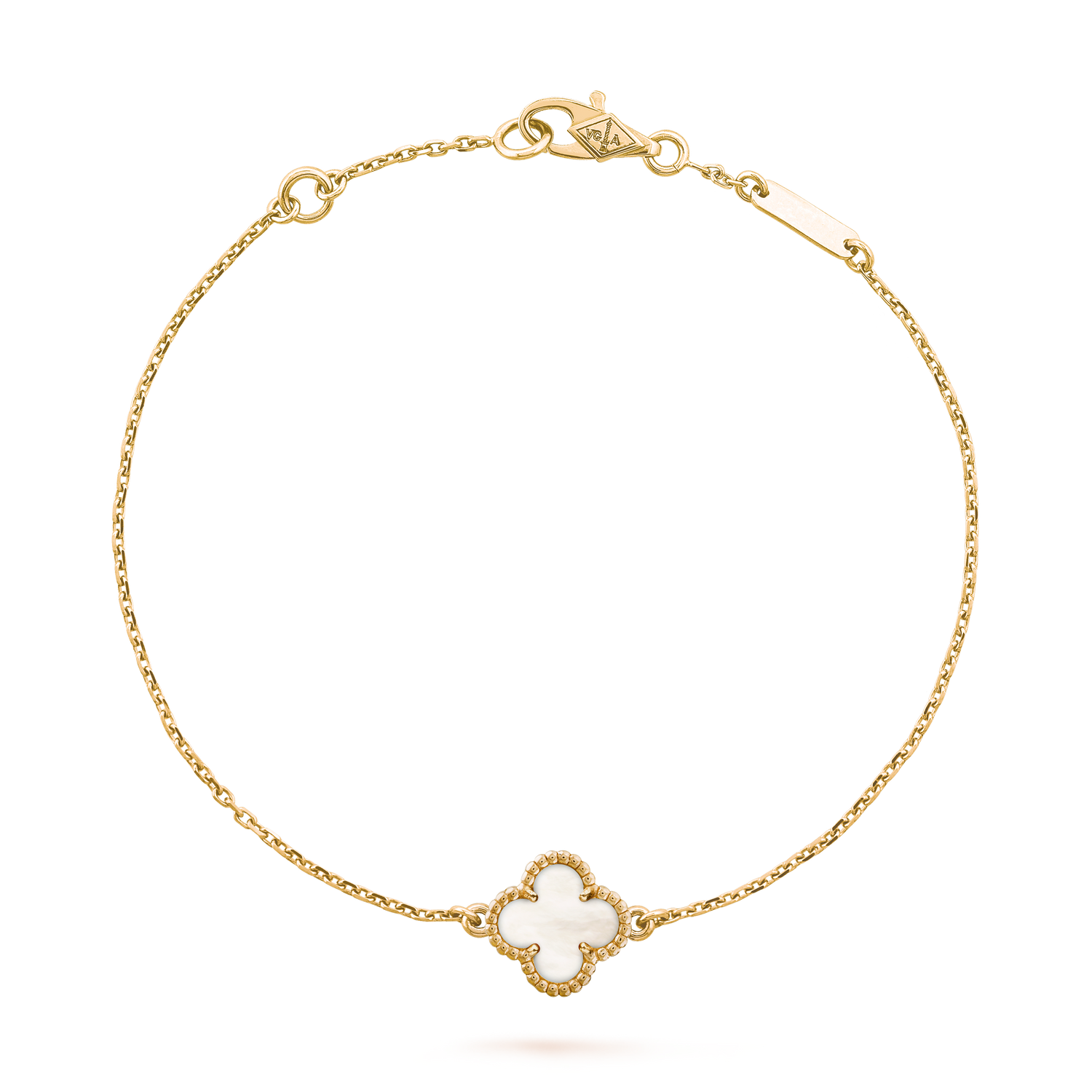 Gold Diamond Clover Bracelet
