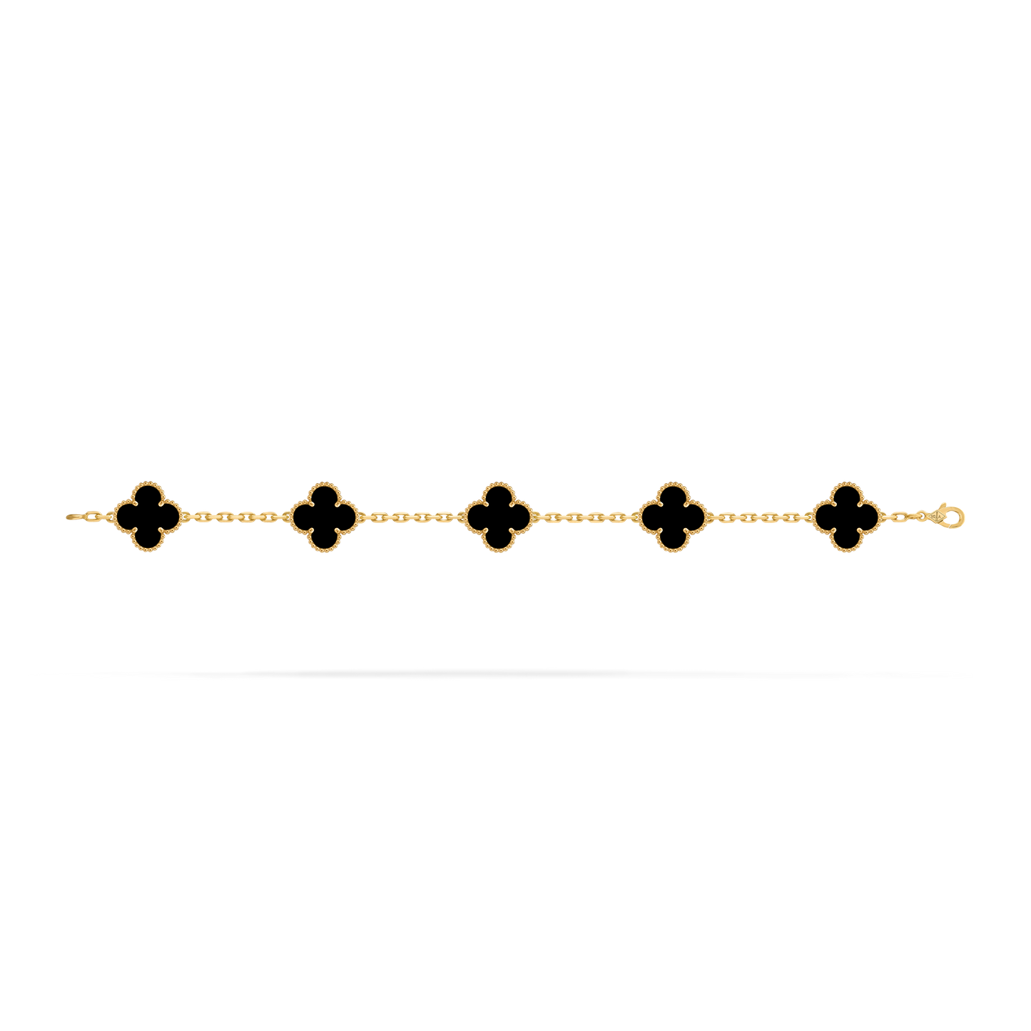 Gold Open Clover Bracelet – Luxury Lucky Clover Chain Bracelet for Women